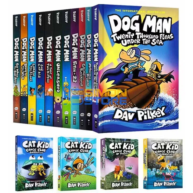 Dog Man – Trọn bộ 18 cuốn bìa mềm kèm file nghe