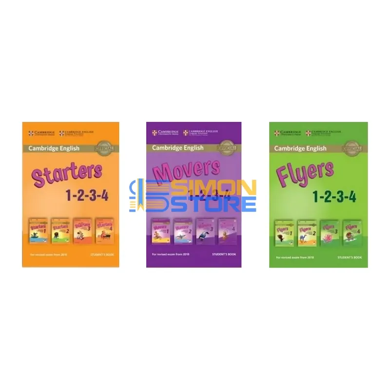 Bộ Đề thi Cambridge – Gộp 4 cuốn Starter, Mover, Flyer