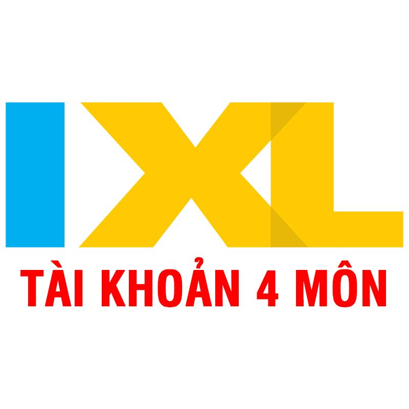 Tài khoản IXL 4 môn Toán, Tiếng Anh, Khoa học, Xã hội (IXL Math, Language Arts, Science, Social Study)